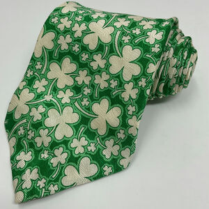 Vintage The Good Life by Russ Men Novelty Tie 100% Silk St. Patty Day Made USA